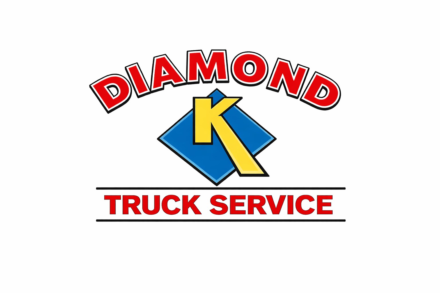 Diamond K Truck Service Logo